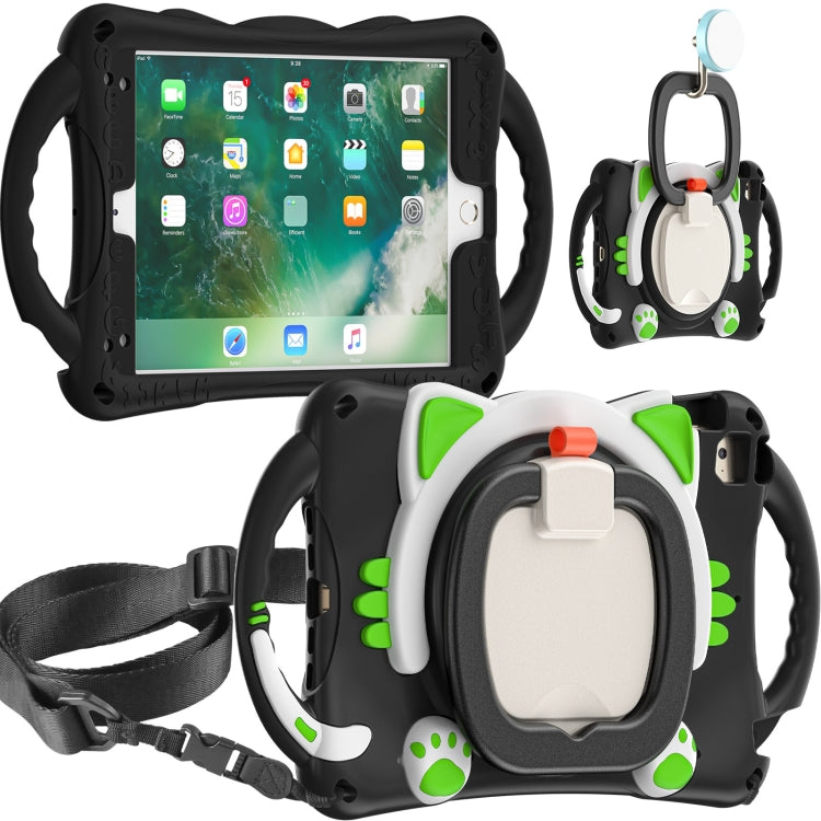 Étui de protection antichoc en EVA pour enfants, motif chat mignon, avec support, bandoulière et poignée, pour iPad mini 2019/4/3/2/1