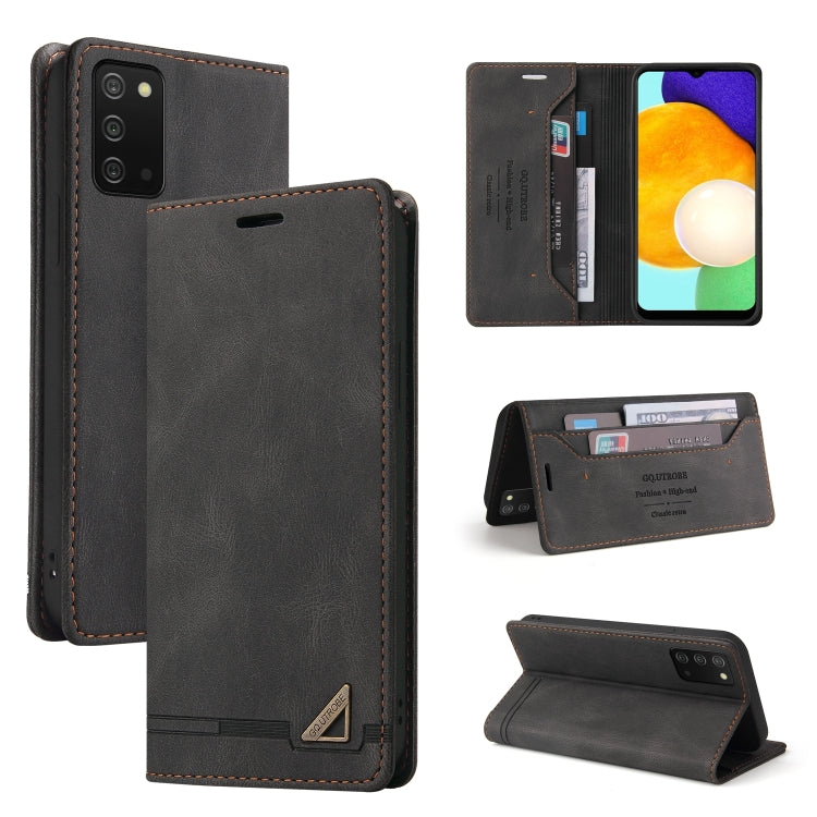 For Samsung Galaxy A03s 166mm Skin Feel Anti-theft Brush Horizontal Flip Leather Case with Holder & Card Slots & Wallet(Brown), For Samsung Galaxy A03s 166mm