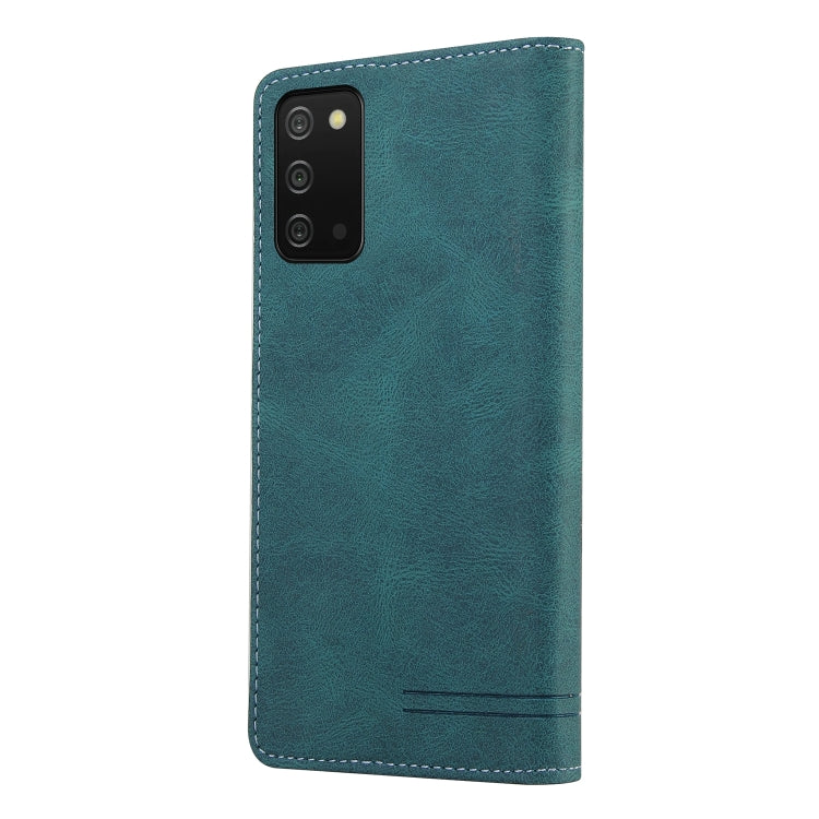 For Samsung Galaxy A03s 166mm Skin Feel Anti-theft Brush Horizontal Flip Leather Case with Holder & Card Slots & Wallet(Brown), For Samsung Galaxy A03s 166mm
