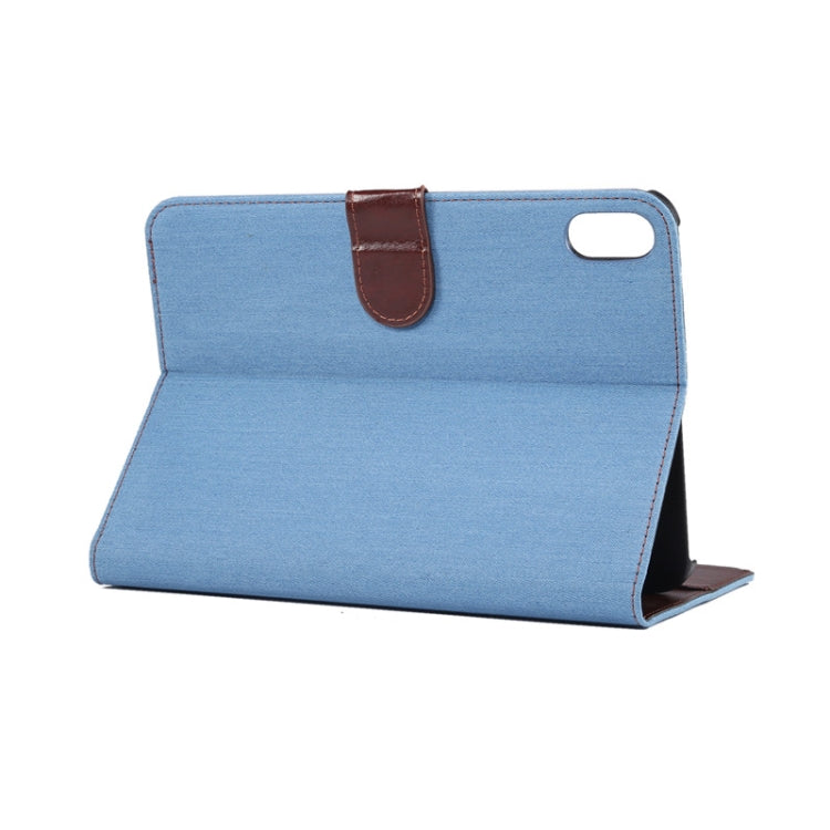 Denim Texture Smart Leather PC Tablet Case, For iPad mini 6 / mini 2024