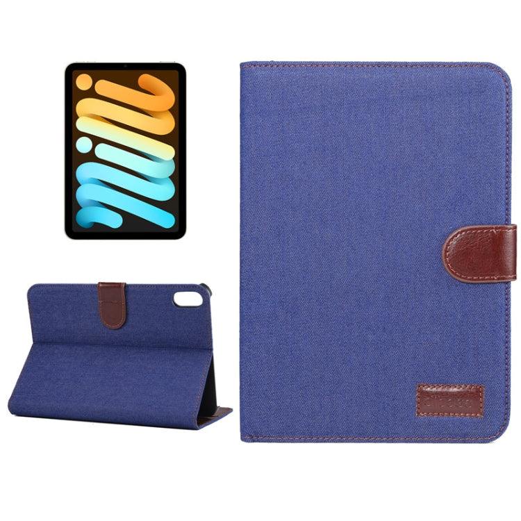 Denim Texture Smart Leather PC Tablet Case, For iPad mini 6 / mini 2024