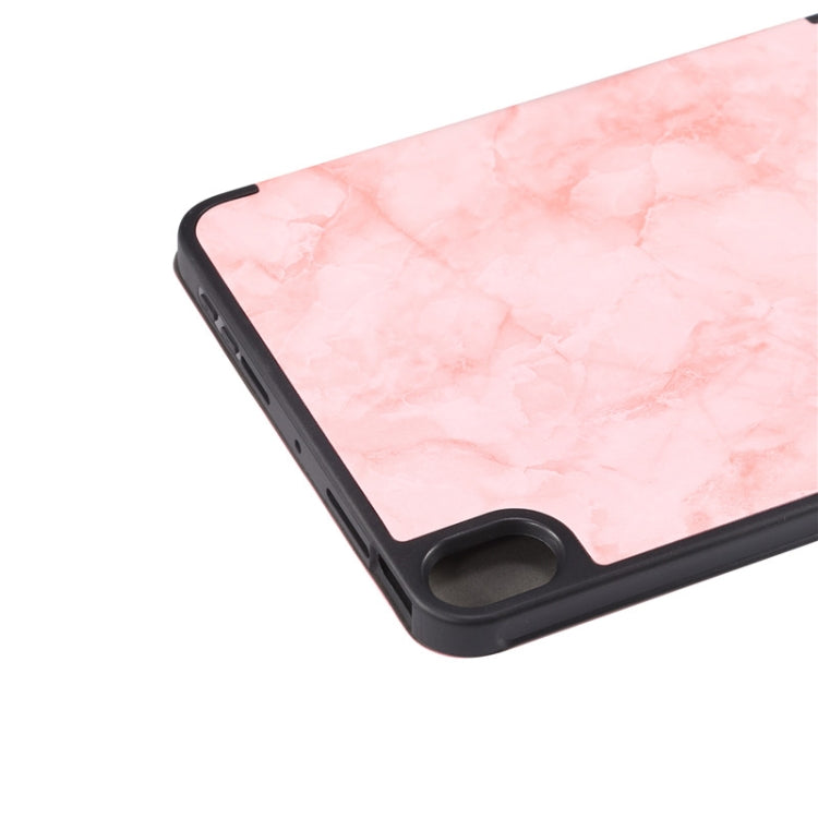 Marble Texture Smart Leather Tablet Case with 3-Folding Holder & Pen Slot