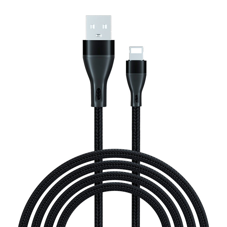 ADC-001 3A USB to 8 Pin Weave Fast Charging Data Cable, 1m 8 Pin