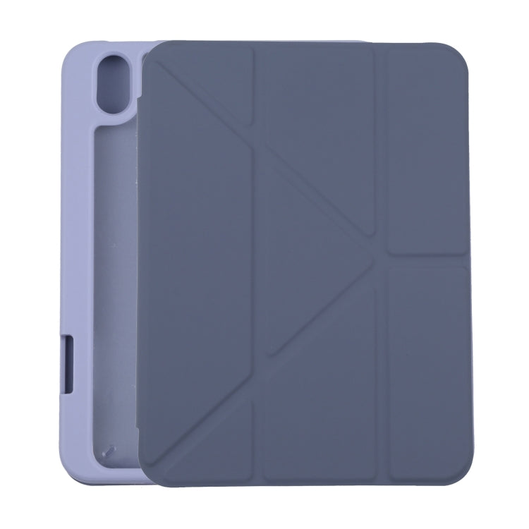 Deformation Transparent Acrylic Horizontal Flip PU Leather Case with Multi-folding Holder & Sleep / Wake-up Function & Pen Slot, For iPad mini 2024 / mini 6