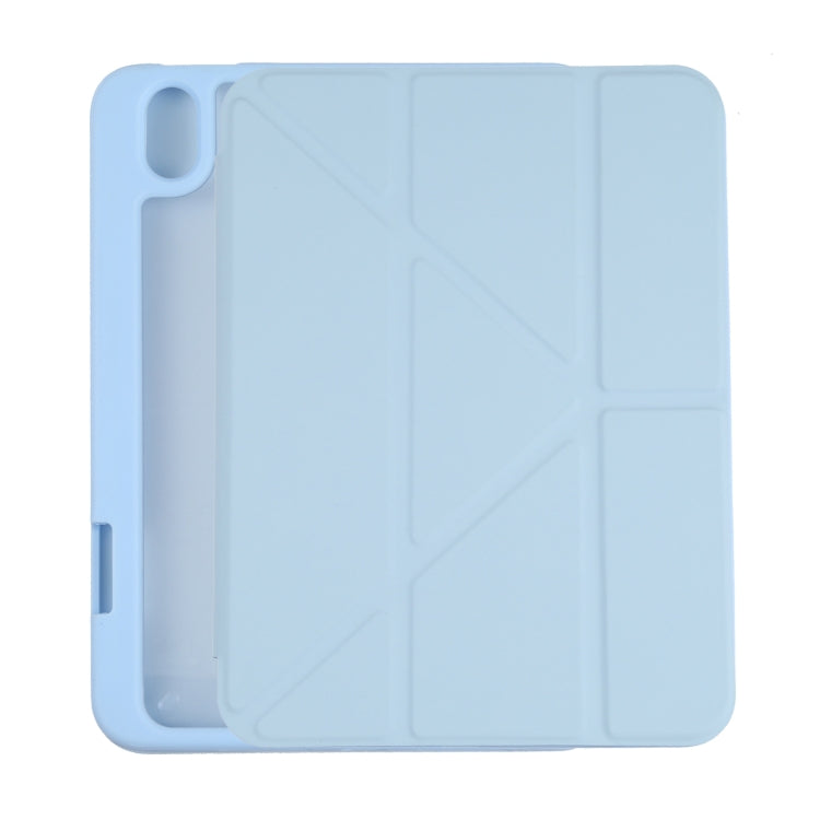 Deformation Transparent Acrylic Horizontal Flip PU Leather Case with Multi-folding Holder & Sleep / Wake-up Function & Pen Slot, For iPad mini 2024 / mini 6