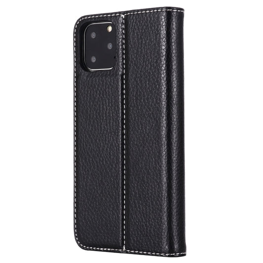 GEBEI iPhone 11 Pro Max case front cover detail with premium PU leather finish