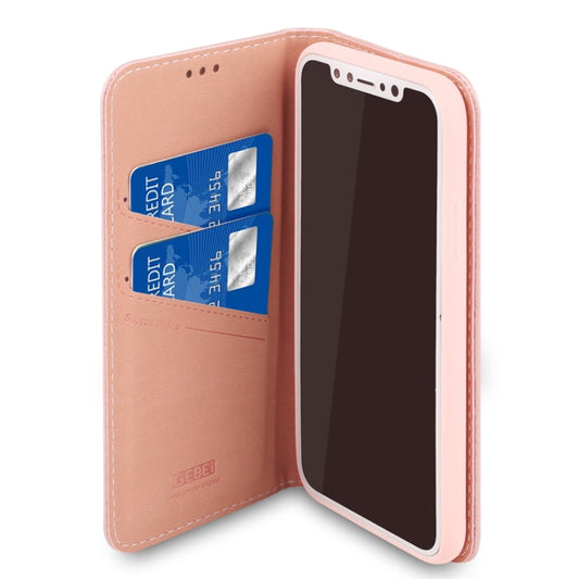 GEBEI iPhone XS Max case with built-in card slots and kickstand holder