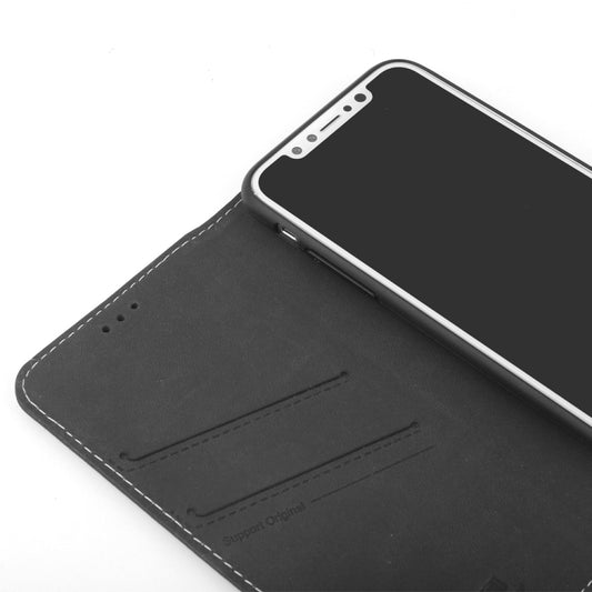 Durable PU+TPU hybrid case iPhone XR with magnetic flip and stand functionality