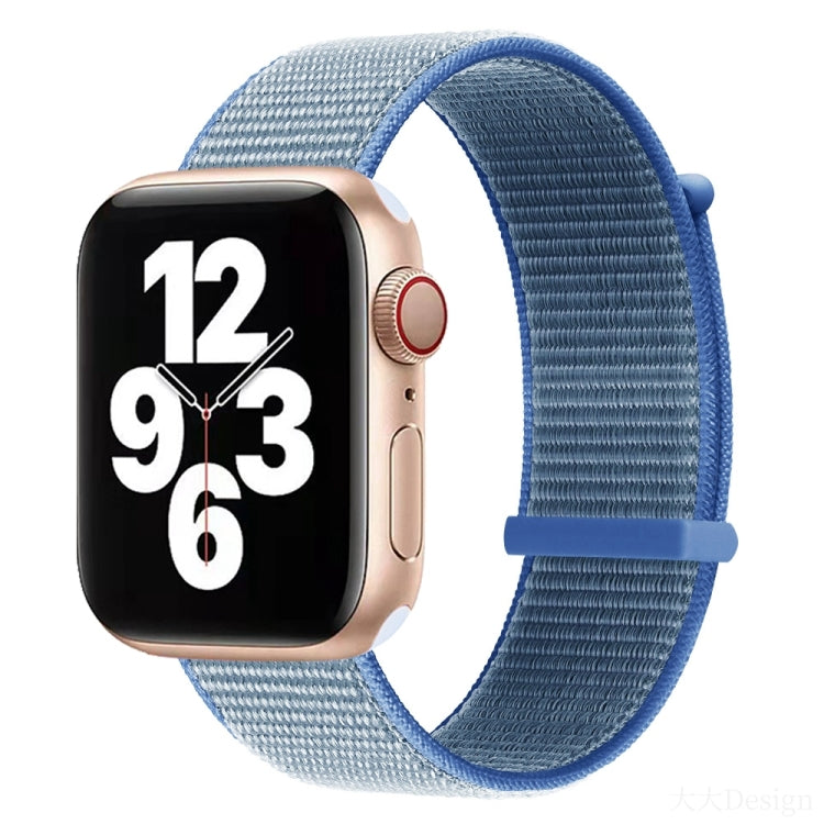 Hook and Loop Fastener Dual Section Replacement Watchband For Apple Watch Series, 7 41mm / 6&SE&5&4 40mm / 3&2&1 38mm