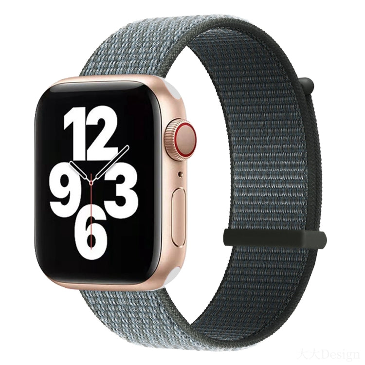 Hook and Loop Fastener Dual Section Replacement Watchband For Apple Watch Series, 7 45mm / 6&SE&5&4 44mm / 3&2&1 42mm