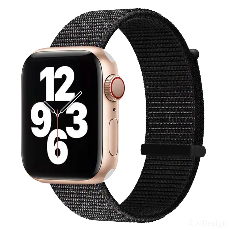 Hook and Loop Fastener Dual Section Replacement Watchband For Apple Watch Series, 7 45mm / 6&SE&5&4 44mm / 3&2&1 42mm