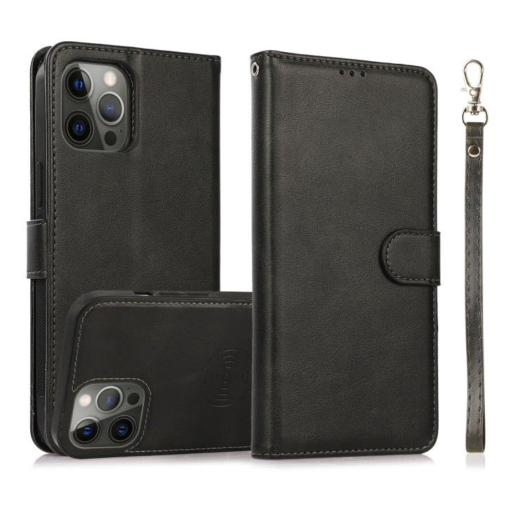 Calf Texture 2 in 1 Detachable Magnetic Back Cover Horizontal Flip Leather Case with Holder & Card Slots & Wallet & Photo Frame
