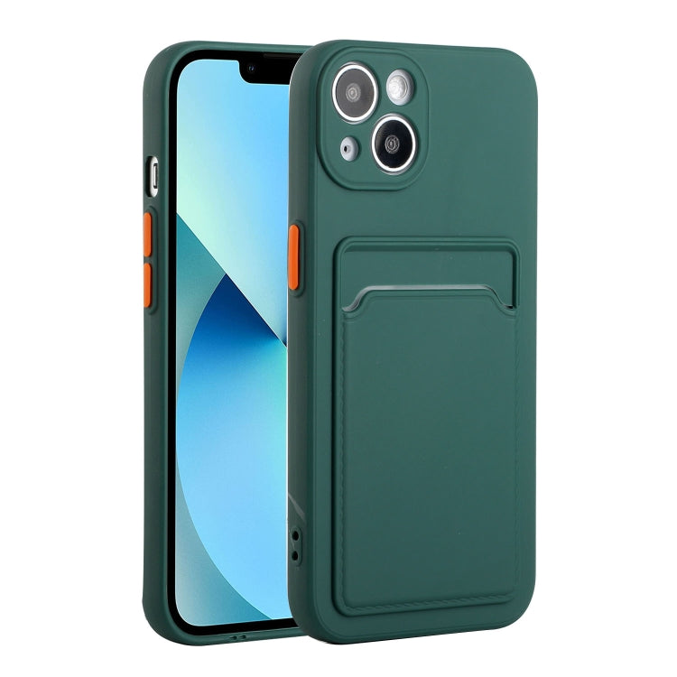 Coque de protection antichoc en TPU avec fente pour carte, pour iPhone 13 et iPhone 13 mini