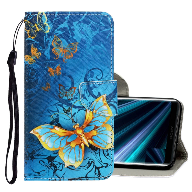3D Colored Drawing Horizontal Flip PU Leather Case with Holder & Card Slots & Wallet