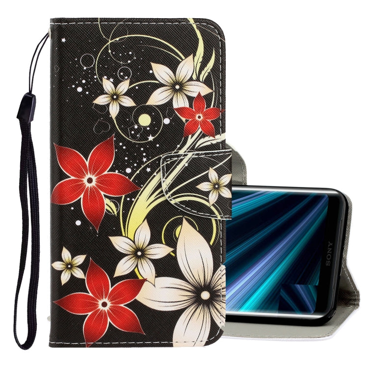 3D Colored Drawing Horizontal Flip PU Leather Case with Holder & Card Slots & Wallet
