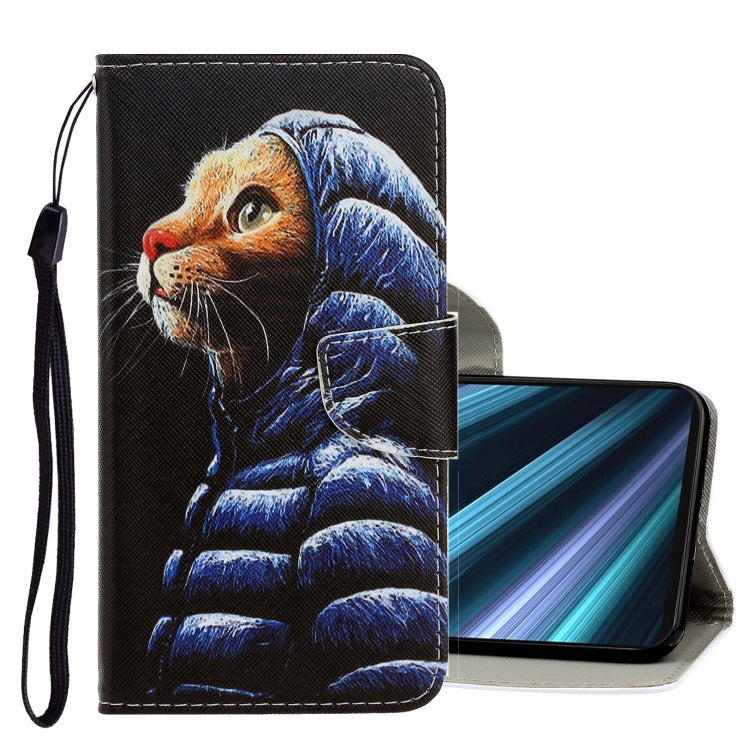 3D Colored Drawing Horizontal Flip PU Leather Case with Holder & Card Slots & Wallet