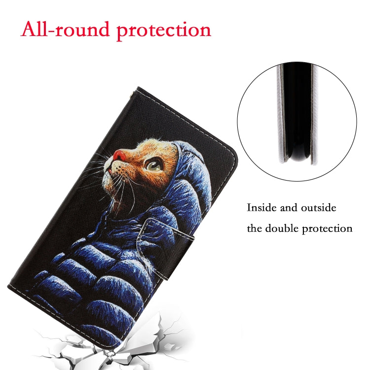 3D Colored Drawing Horizontal Flip PU Leather Case with Holder & Card Slots & Wallet