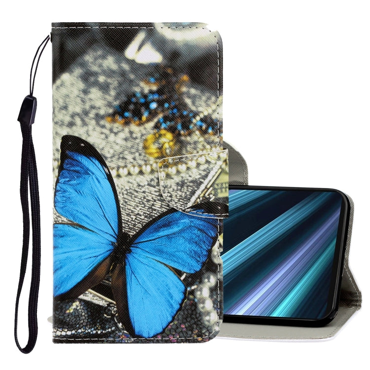 3D Colored Drawing Horizontal Flip PU Leather Case with Holder & Card Slots & Wallet