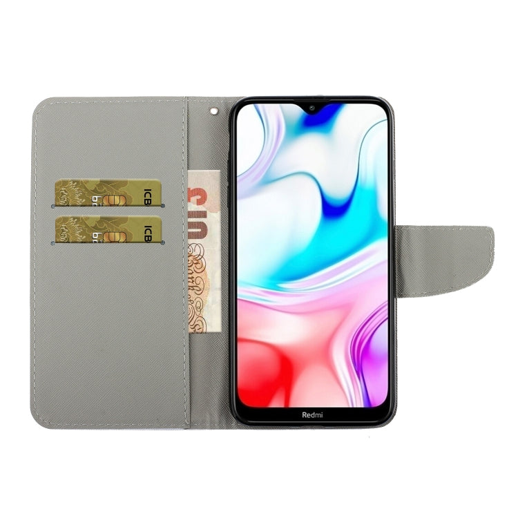 3D Colored Drawing Horizontal Flip PU Leather Case with Holder & Card Slots & Wallet