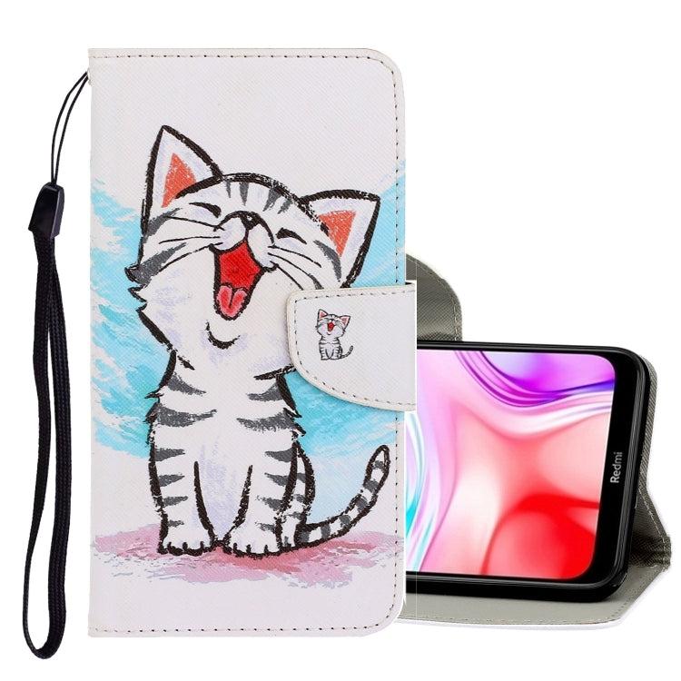 3D Colored Drawing Horizontal Flip PU Leather Case with Holder & Card Slots & Wallet