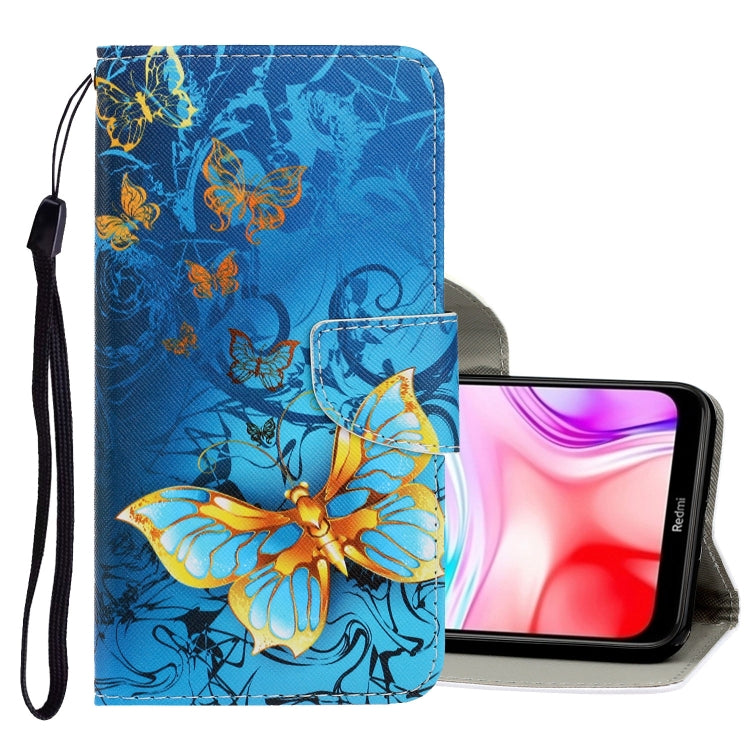 3D Colored Drawing Horizontal Flip PU Leather Case with Holder & Card Slots & Wallet