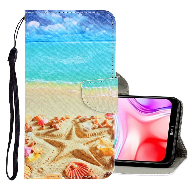 3D Colored Drawing Horizontal Flip PU Leather Case with Holder & Card Slots & Wallet