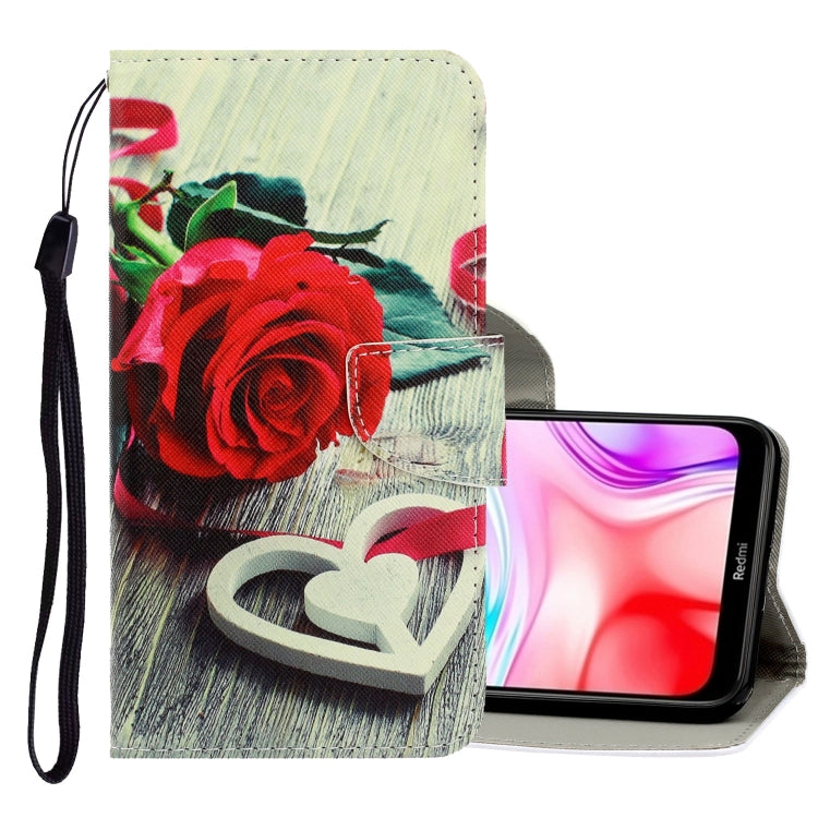 3D Colored Drawing Horizontal Flip PU Leather Case with Holder & Card Slots & Wallet