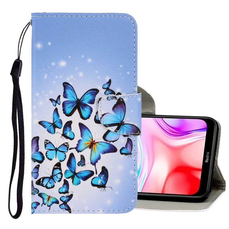 3D Colored Drawing Horizontal Flip PU Leather Case with Holder & Card Slots & Wallet