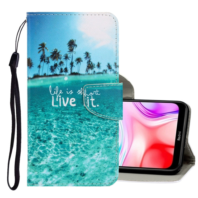 3D Colored Drawing Horizontal Flip PU Leather Case with Holder & Card Slots & Wallet