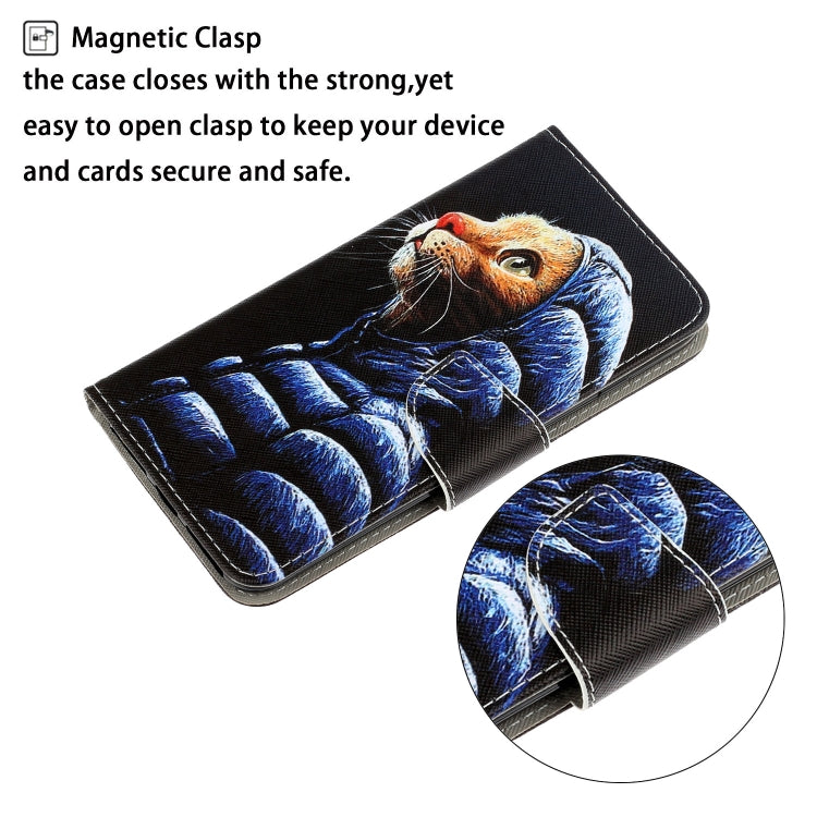 3D Colored Drawing Horizontal Flip PU Leather Case with Holder & Card Slots & Wallet
