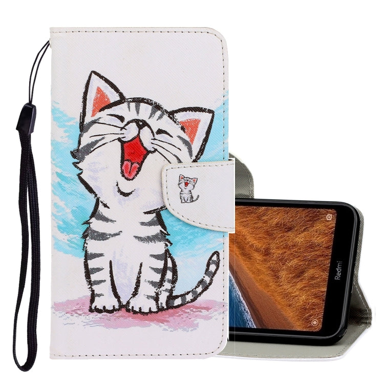 3D Colored Drawing Horizontal Flip PU Leather Case with Holder & Card Slots & Wallet