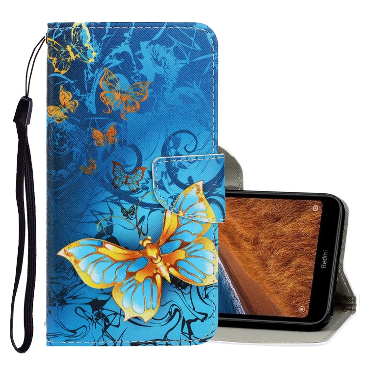 3D Colored Drawing Horizontal Flip PU Leather Case with Holder & Card Slots & Wallet