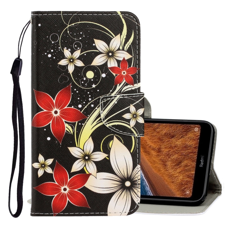 3D Colored Drawing Horizontal Flip PU Leather Case with Holder & Card Slots & Wallet