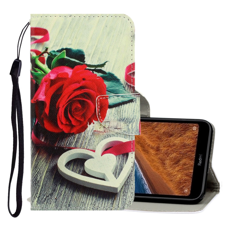 3D Colored Drawing Horizontal Flip PU Leather Case with Holder & Card Slots & Wallet