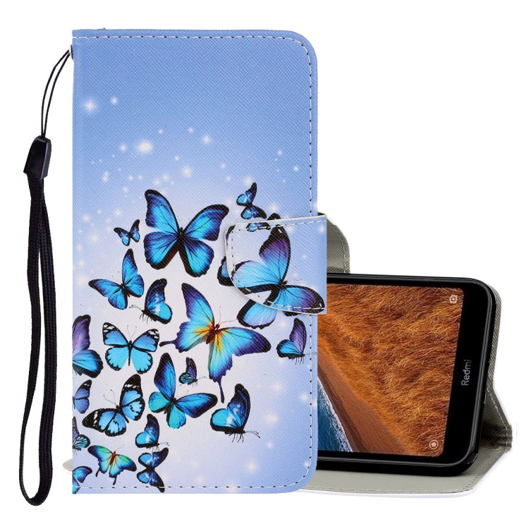 3D Colored Drawing Horizontal Flip PU Leather Case with Holder & Card Slots & Wallet