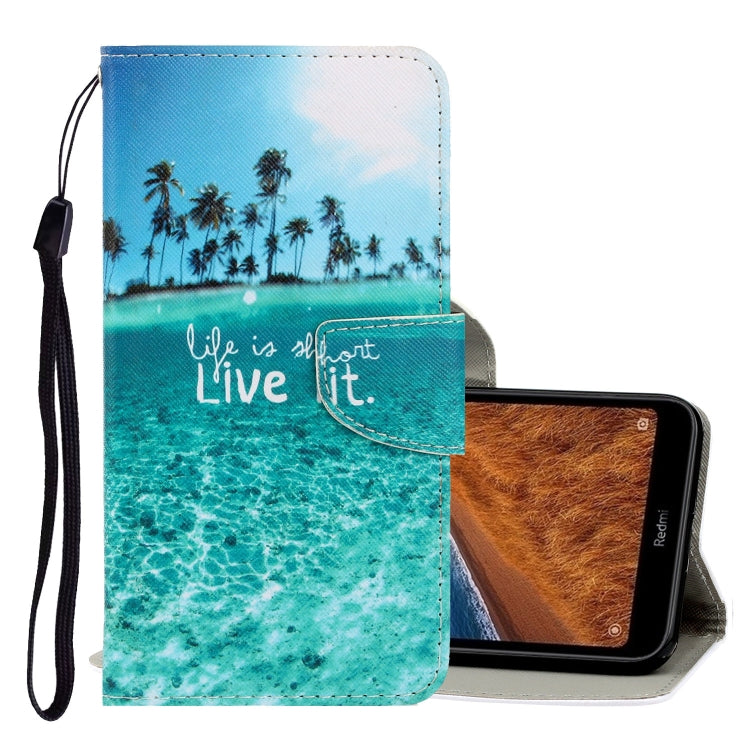 3D Colored Drawing Horizontal Flip PU Leather Case with Holder & Card Slots & Wallet