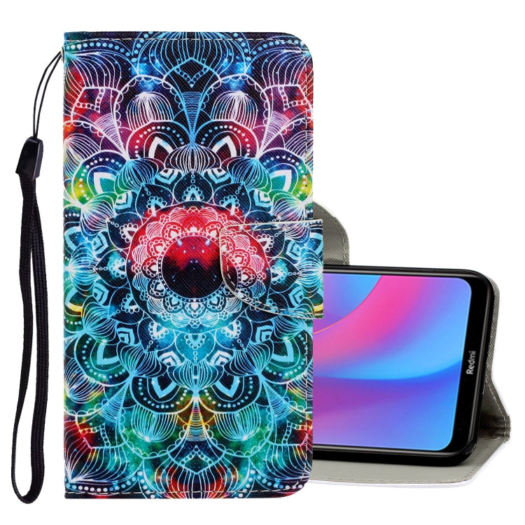 3D Colored Drawing Horizontal Flip PU Leather Case with Holder & Card Slots & Wallet
