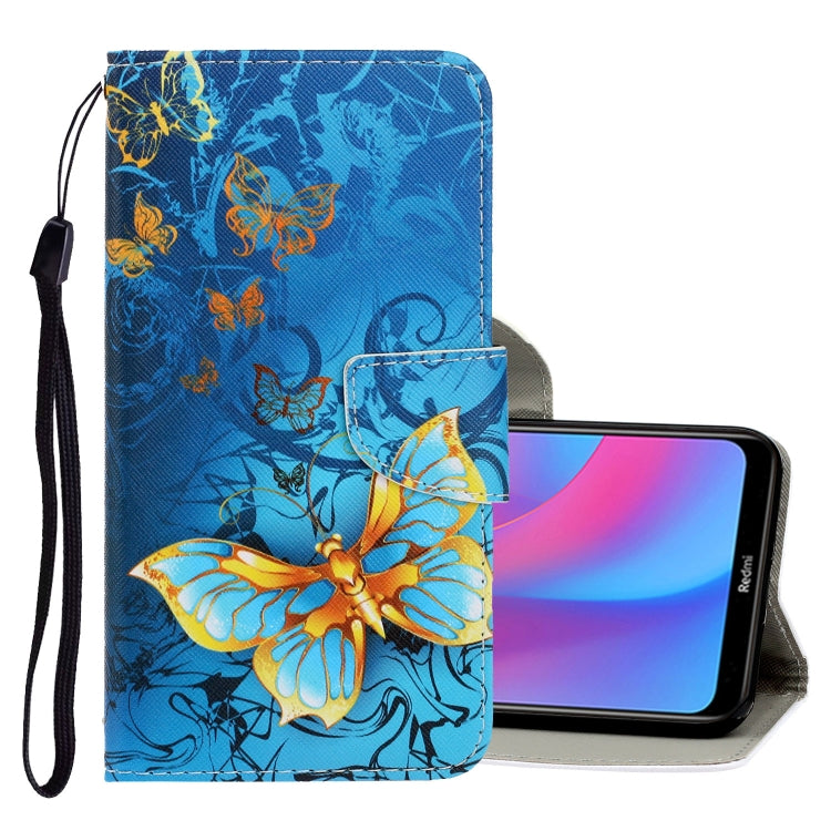 3D Colored Drawing Horizontal Flip PU Leather Case with Holder & Card Slots & Wallet
