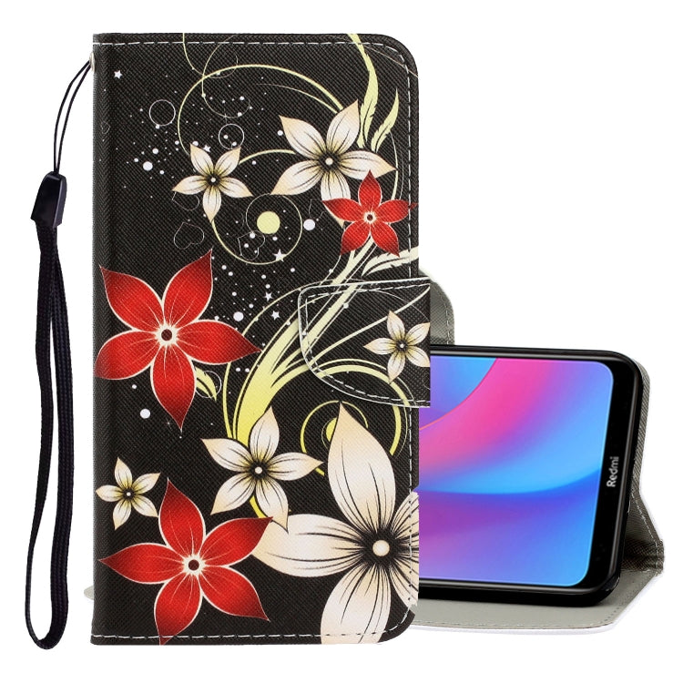 3D Colored Drawing Horizontal Flip PU Leather Case with Holder & Card Slots & Wallet