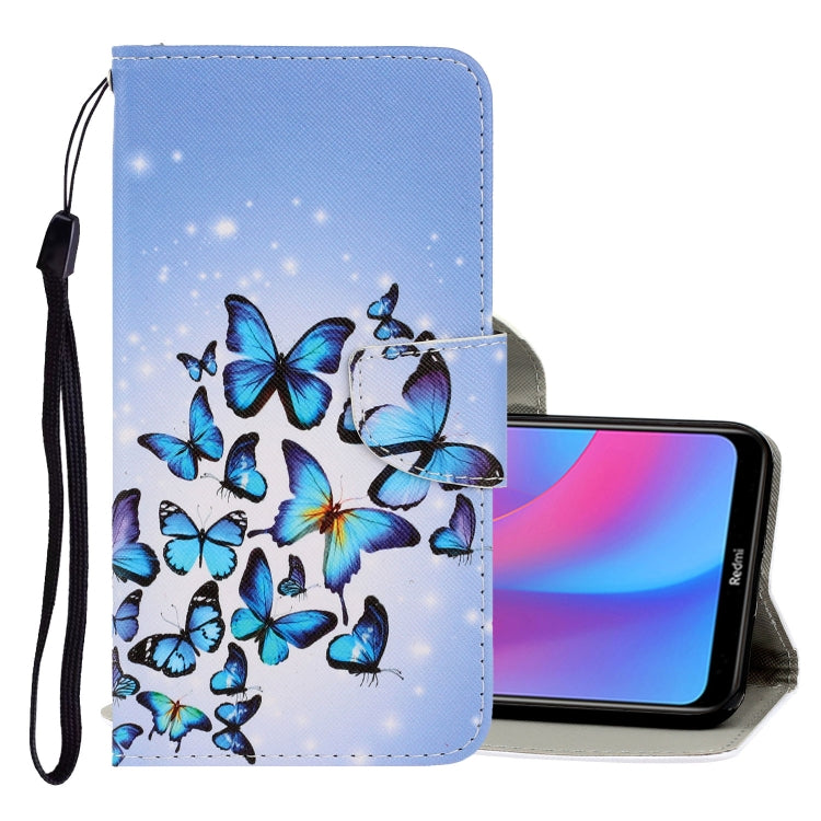 3D Colored Drawing Horizontal Flip PU Leather Case with Holder & Card Slots & Wallet