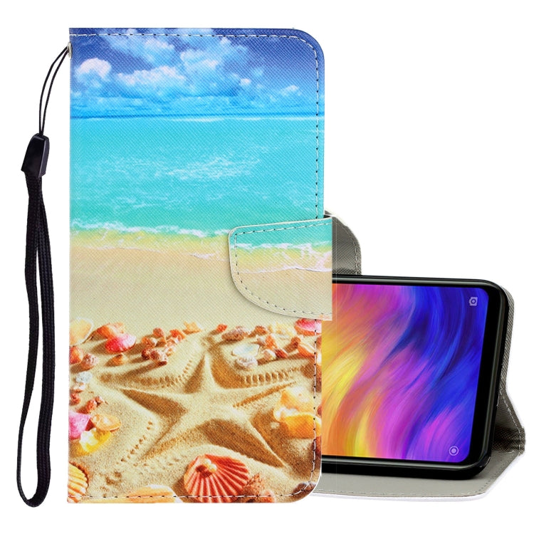 3D Colored Drawing Horizontal Flip PU Leather Case with Holder & Card Slots & Wallet