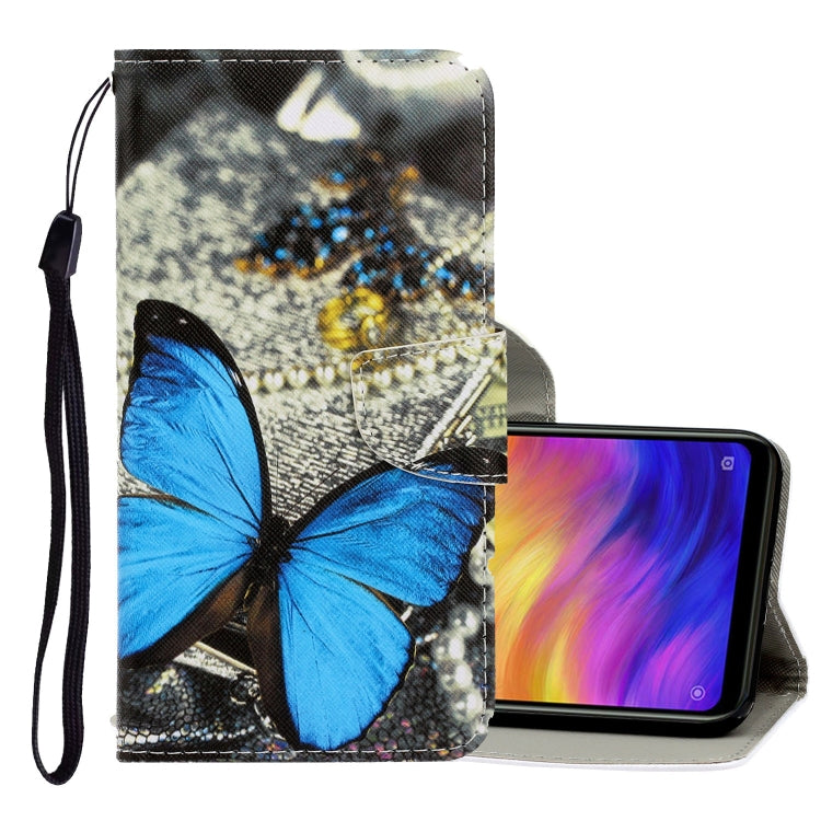 3D Colored Drawing Horizontal Flip PU Leather Case with Holder & Card Slots & Wallet