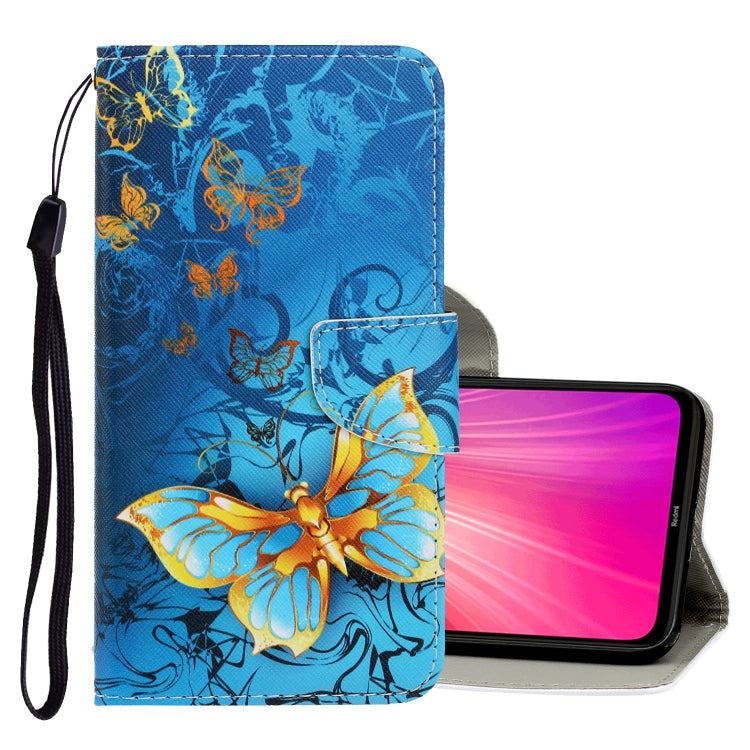 3D Colored Drawing Horizontal Flip PU Leather Case with Holder & Card Slots & Wallet