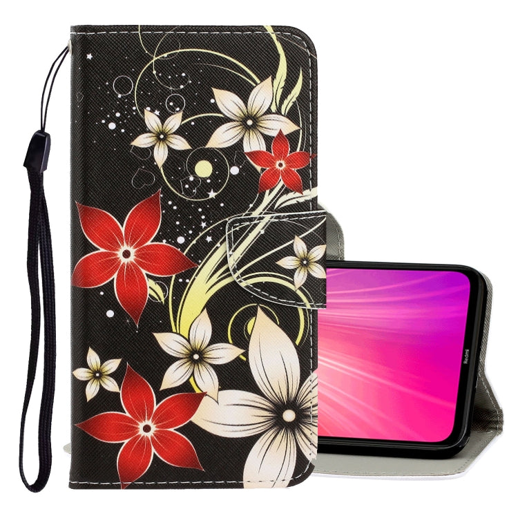 3D Colored Drawing Horizontal Flip PU Leather Case with Holder & Card Slots & Wallet