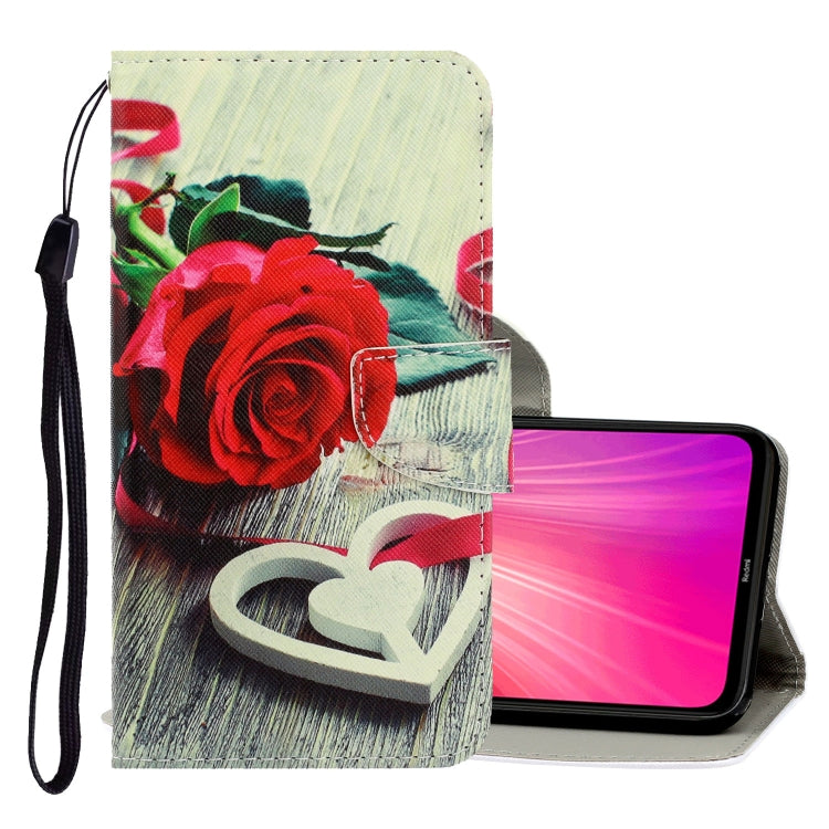 3D Colored Drawing Horizontal Flip PU Leather Case with Holder & Card Slots & Wallet