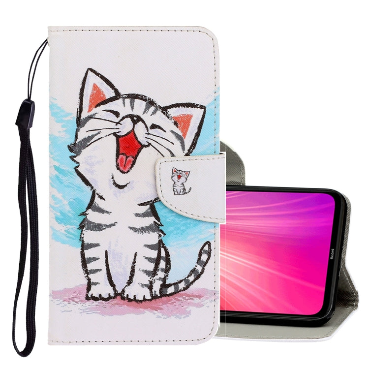 3D Colored Drawing Horizontal Flip PU Leather Case with Holder & Card Slots & Wallet