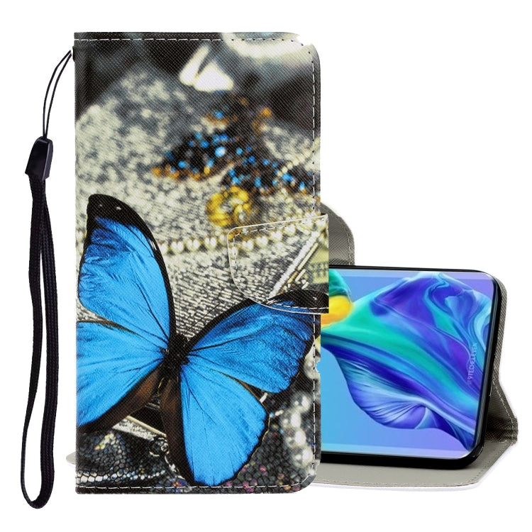 3D Colored Drawing Horizontal Flip PU Leather Case with Holder & Card Slots & Wallet