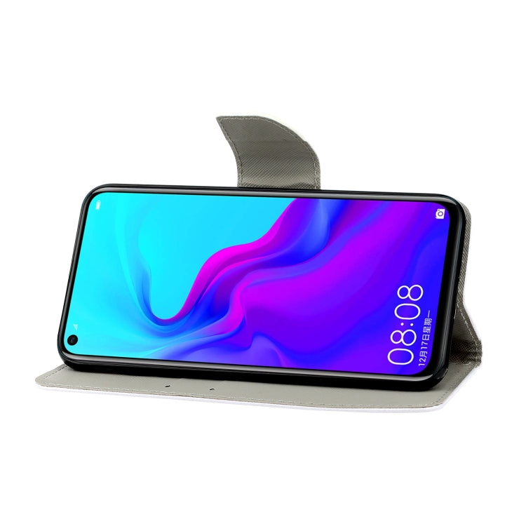 3D Colored Drawing Horizontal Flip PU Leather Case with Holder & Card Slots & Wallet