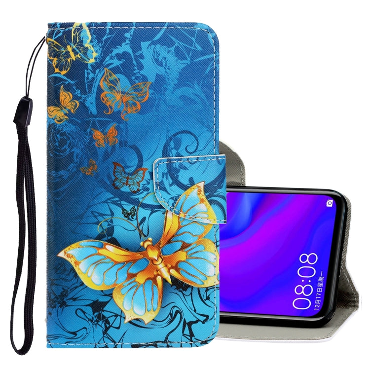 3D Colored Drawing Horizontal Flip PU Leather Case with Holder & Card Slots & Wallet