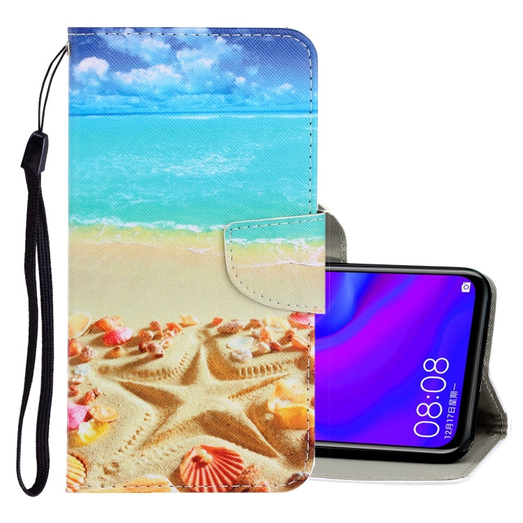 3D Colored Drawing Horizontal Flip PU Leather Case with Holder & Card Slots & Wallet